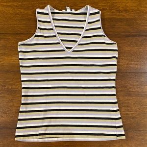 Emanuel Ungaro sleeveless v-neck striped tank